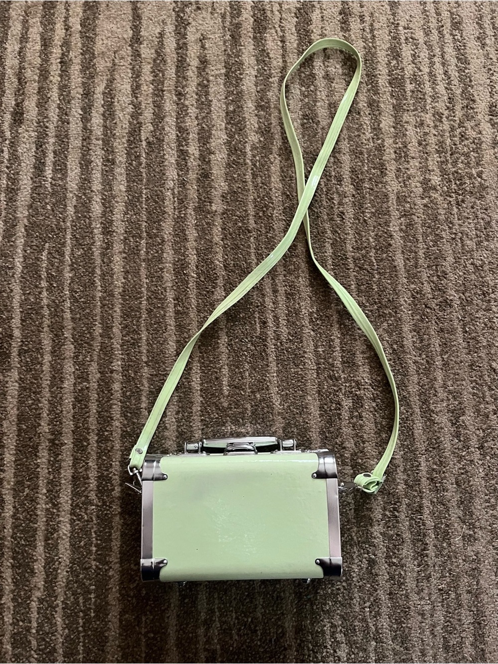 Vintage Mini Trunk Style Crossbody Bag